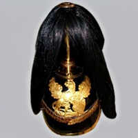 Baden Officer Helmet Horse Hair Code-m-2144 - Length: 32 Cm (approx)