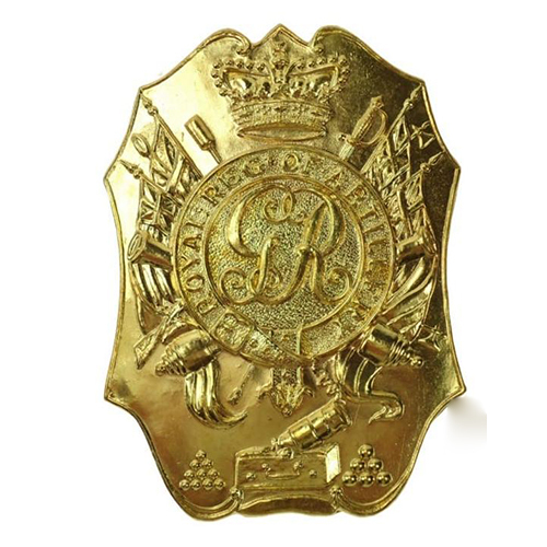 Code G 128 Shako Military Brass Plate