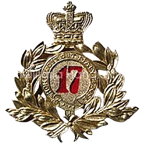 Code-G-188 17th Foot (Leicester Shire) Shako Brass Plate