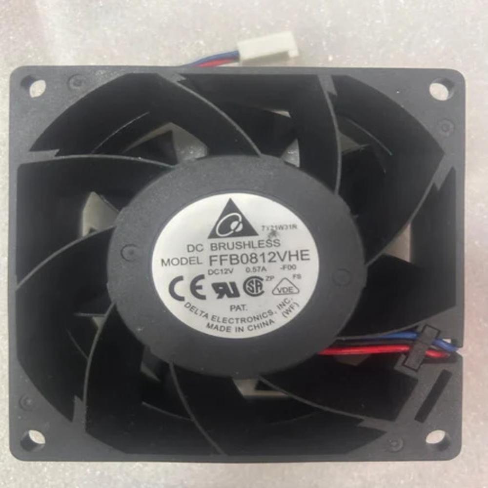 DELTA FFB0812VHE 12V DC 0.57A 8038mm Ball Bearing Industrial Inverter Axial Cooling Fan