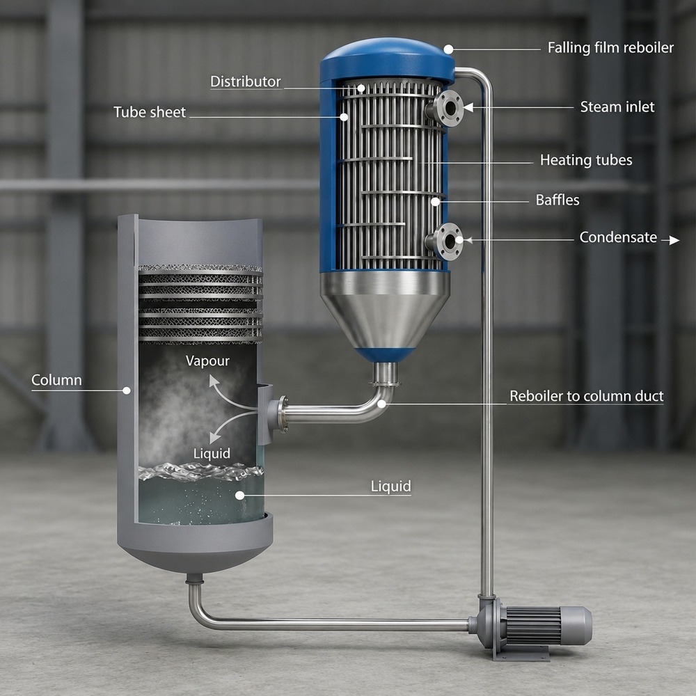 Falling Film Evaporator - Application: Pharmaceutical Processing
