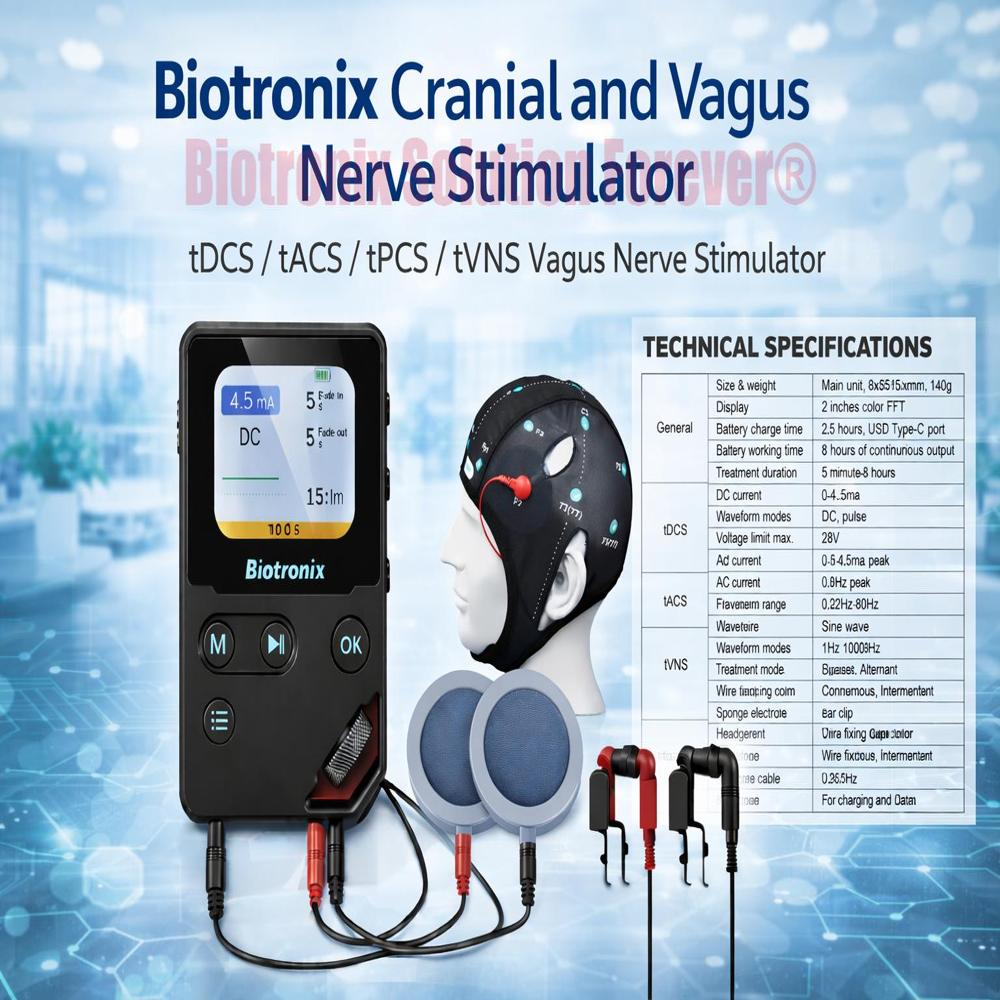 Advanced Neuroplasticity Stimulation Device (tDCS / tACS / tPCS / tVNS)