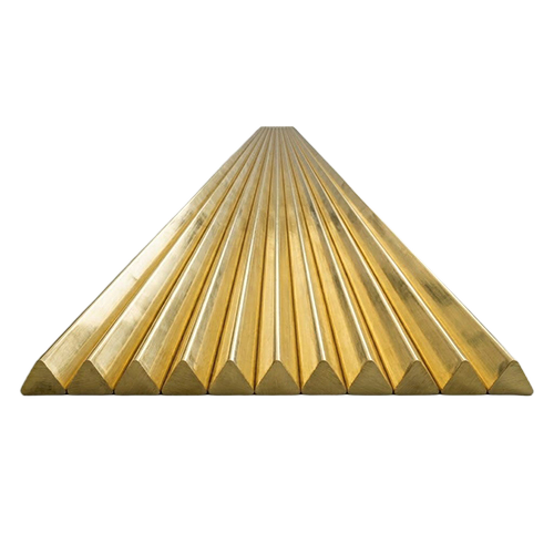 Brass Triangle Rods - Diameter: 6 Mm - 100 Mm