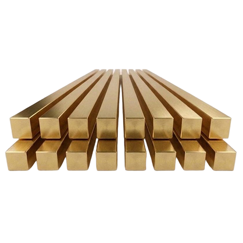 Brass Square Rods - Color: Grey