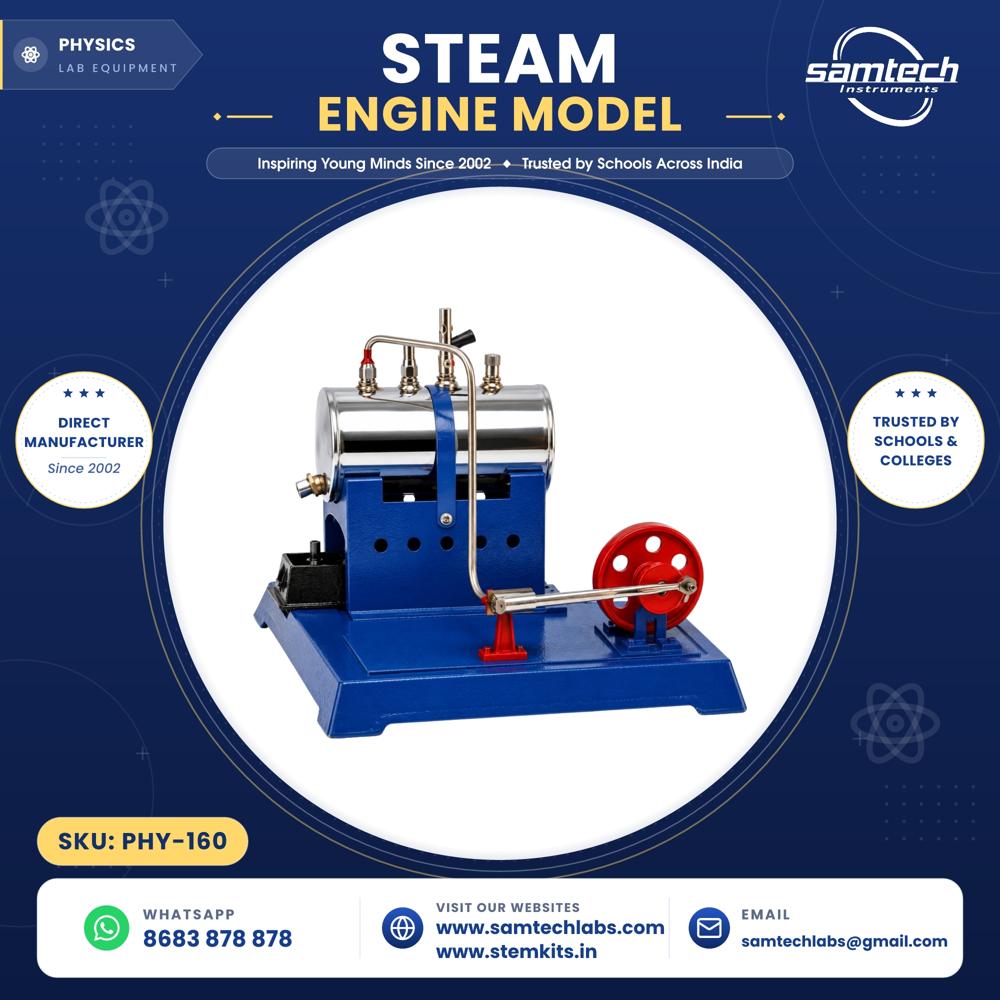 Steam Engine Model with Boiler