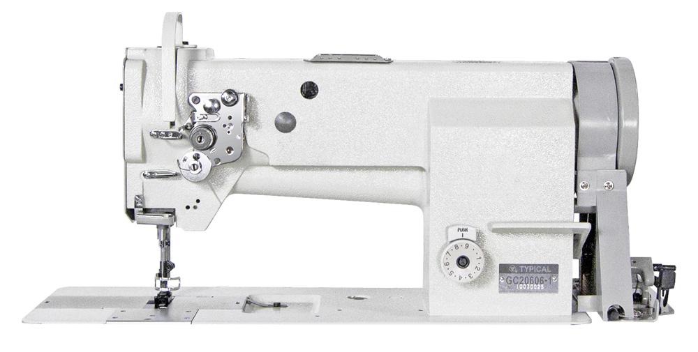 Gc-20606-1 Single Needle Sewing Machine Lockstitch Walking Foot- Compound Feed Machine Complete Set - Color: White