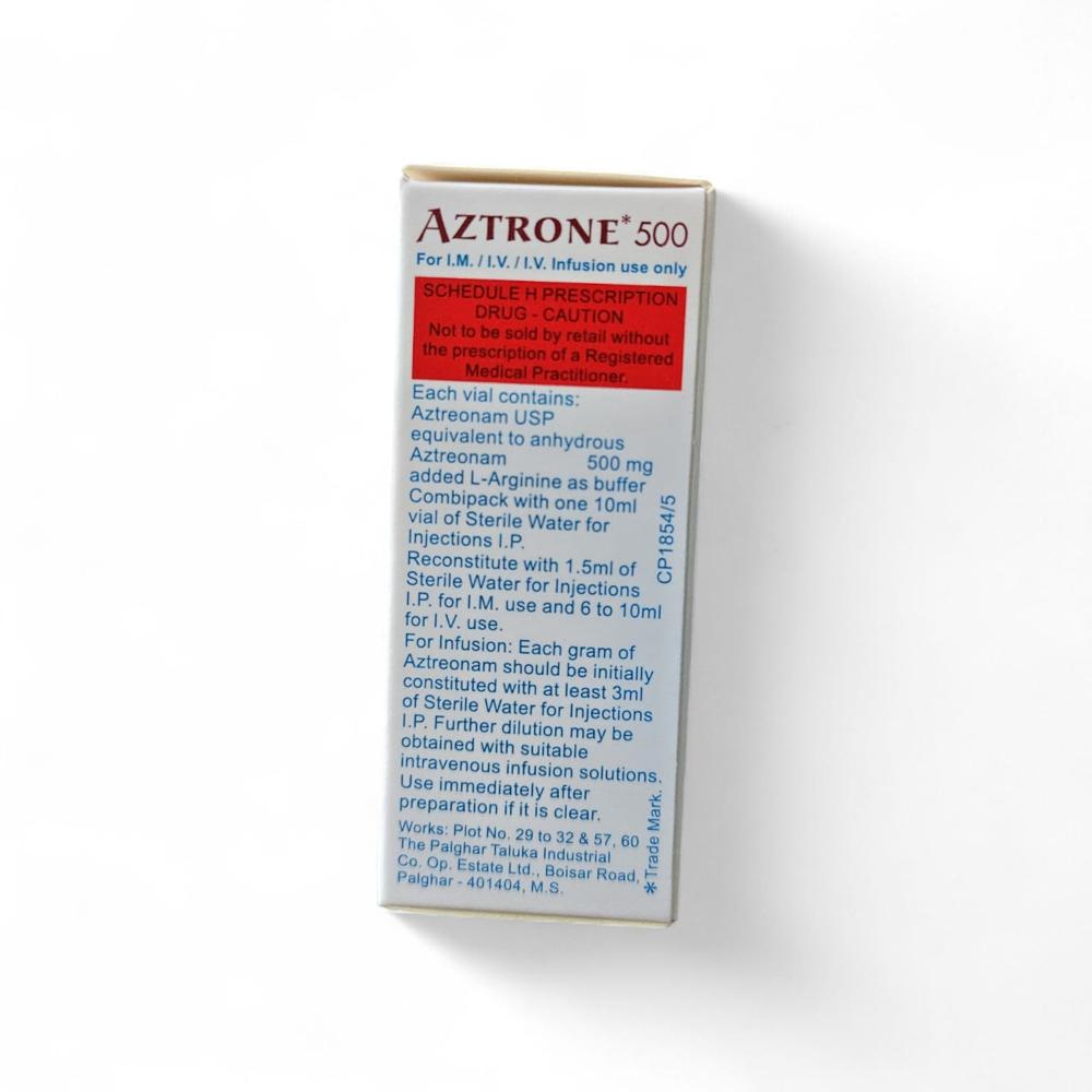Aztrone 500 Injection - Dosage Form: Treatment For Bacterial Infections