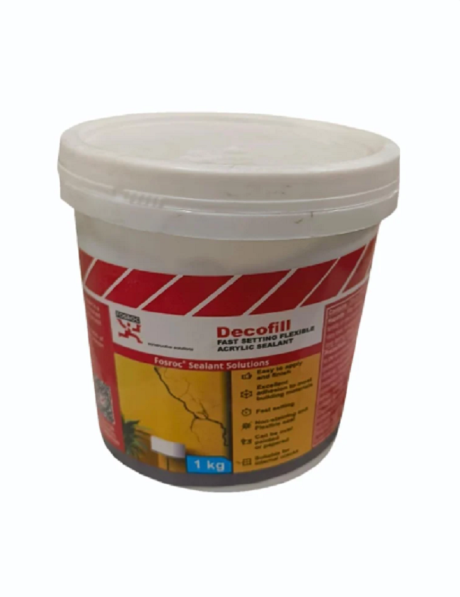 Fosroc Decofill Fast Setting Flexible Acrylic Sealant, Bucket