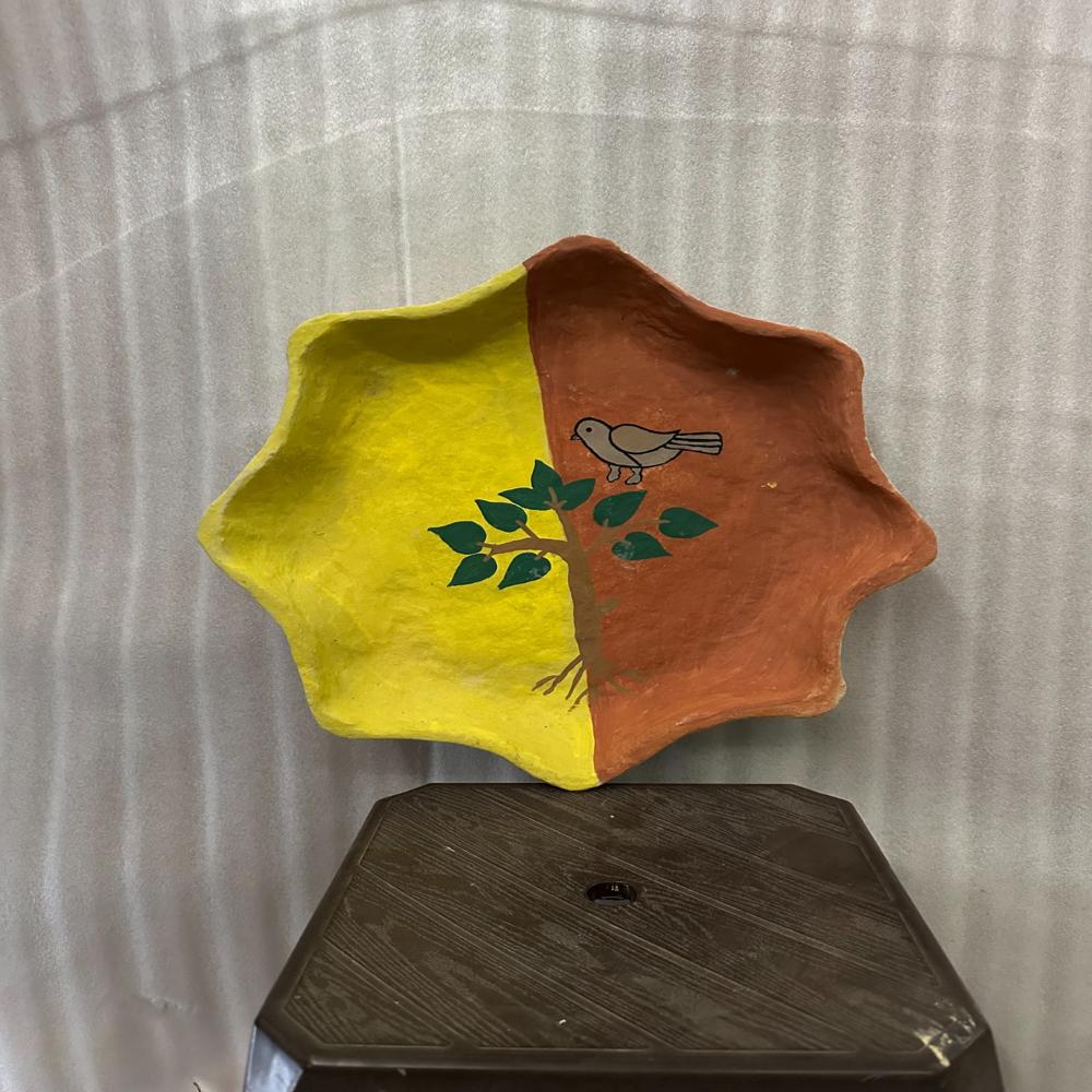 Paper Mache Decorative Plate
