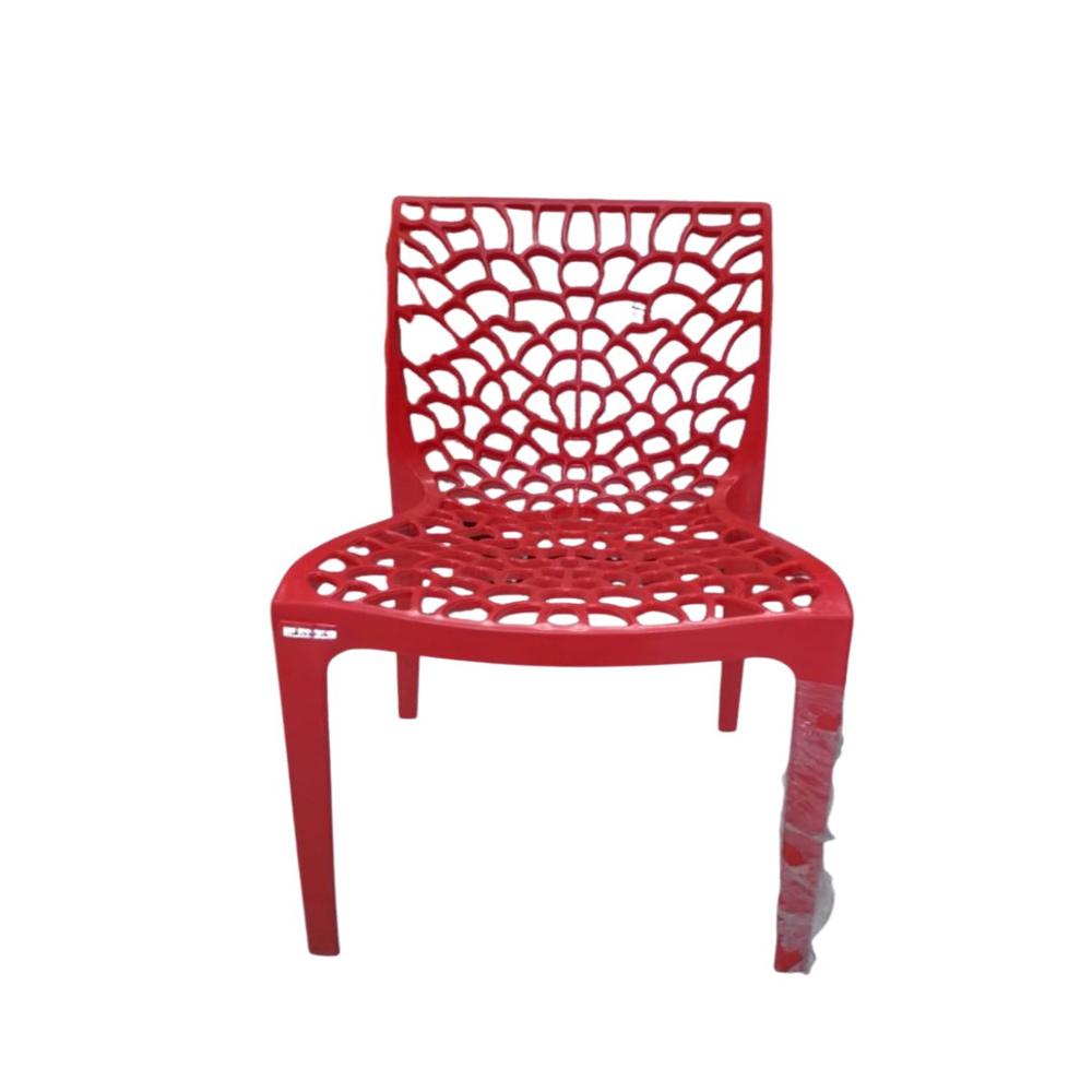 Plastic Spider Armless Chair - Color: Green