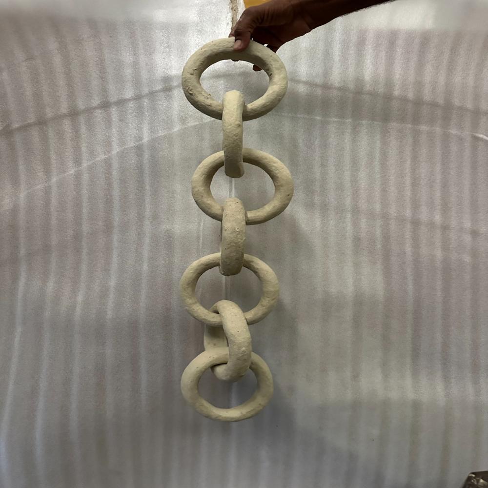 Paper Mache Chain Rings