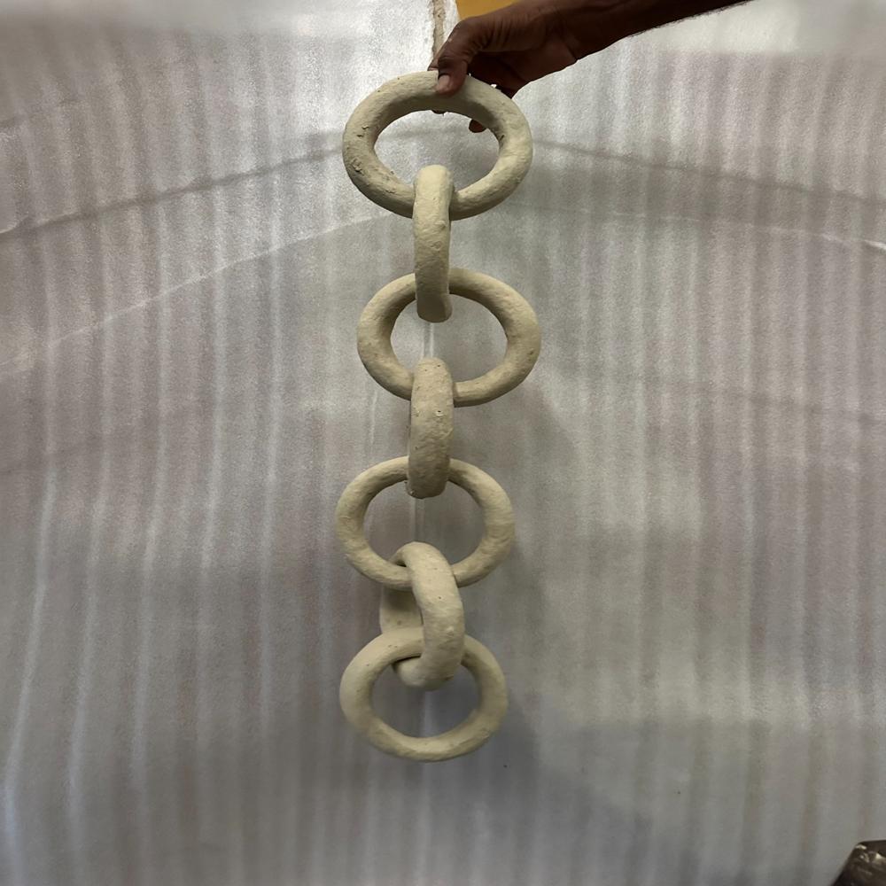 Paper Mache Chain Rings