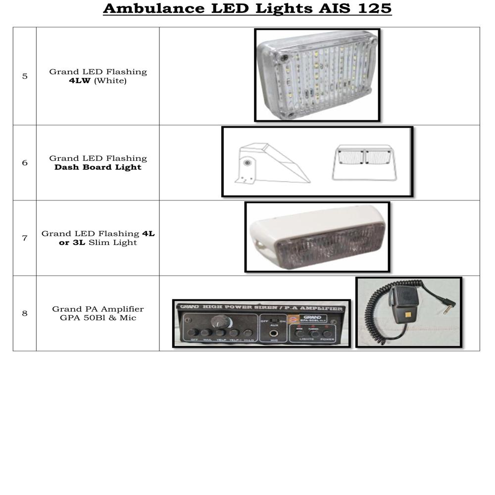 Grand Bar Light EF-Two 42S RWB with PA System (Model AIS 125)