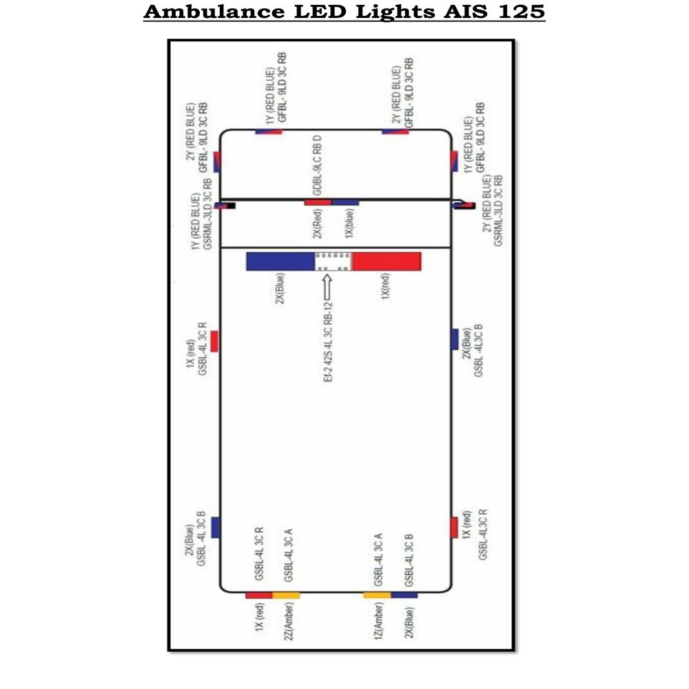 Grand Bar Light EF-Two 42S RWB with PA System (Model AIS 125)