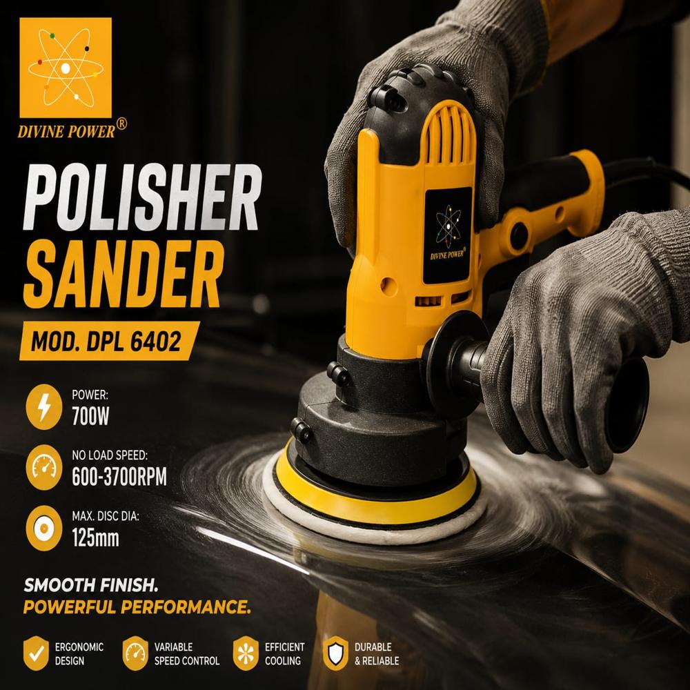 Divine Polisher Sander - Car Polishers Size: 5 Inch