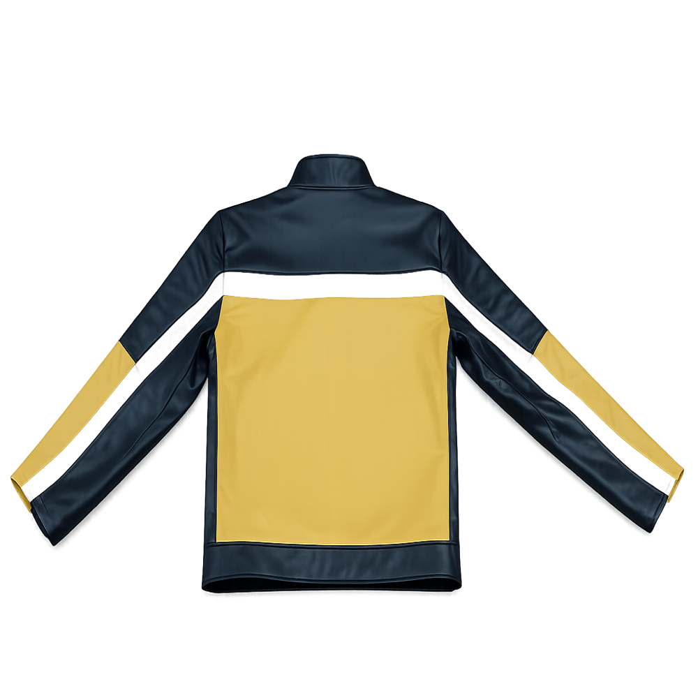 Yellow And Black Biker Jacket