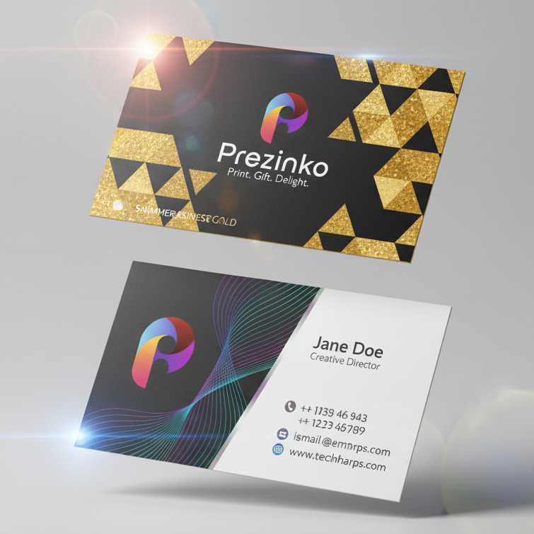 Metallic Business Cards