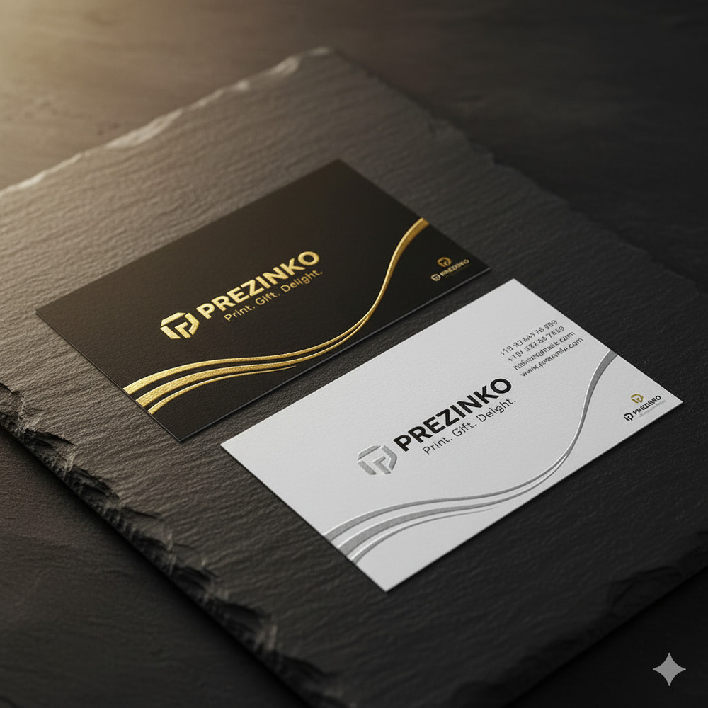 Raised Foil Business Cards
