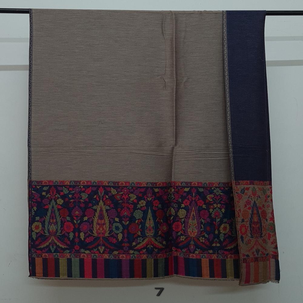 Pure Wool Reversible Jamawar Palla Stoles