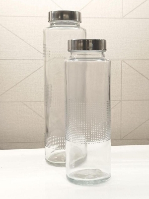Dot Glass Water Bottle