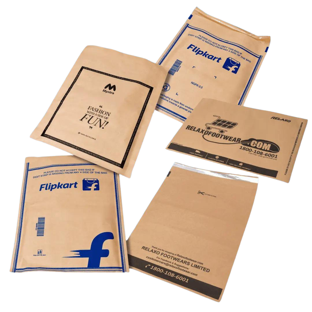 Kraft Paper courier Bag-Flipkart