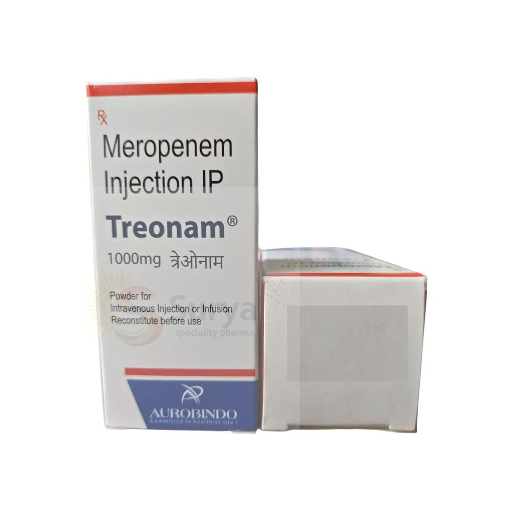Meropenem 1gm injection (Treonam 1000 mg)