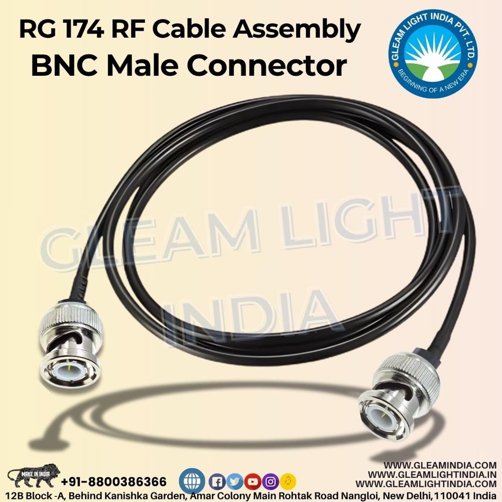 Cable Assembly RG174 in BNC M to BNC M