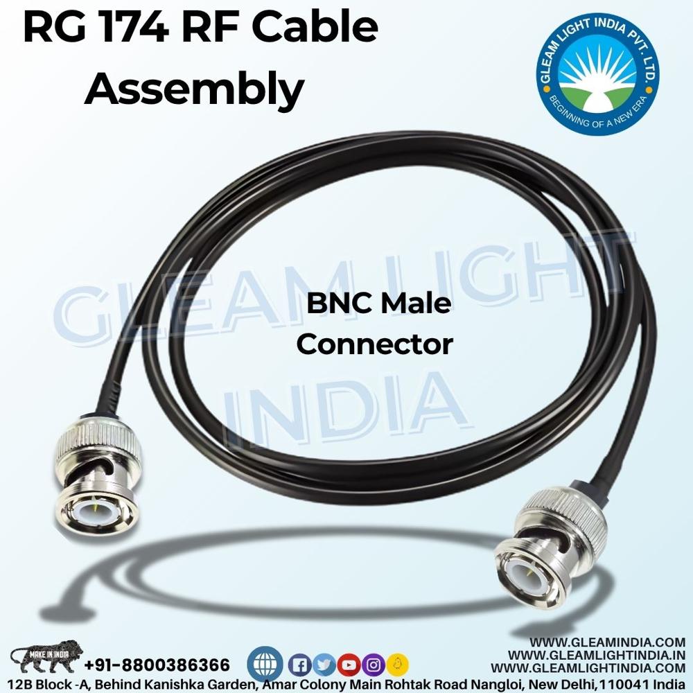 Cable Assembly RG174 in BNC M to BNC M