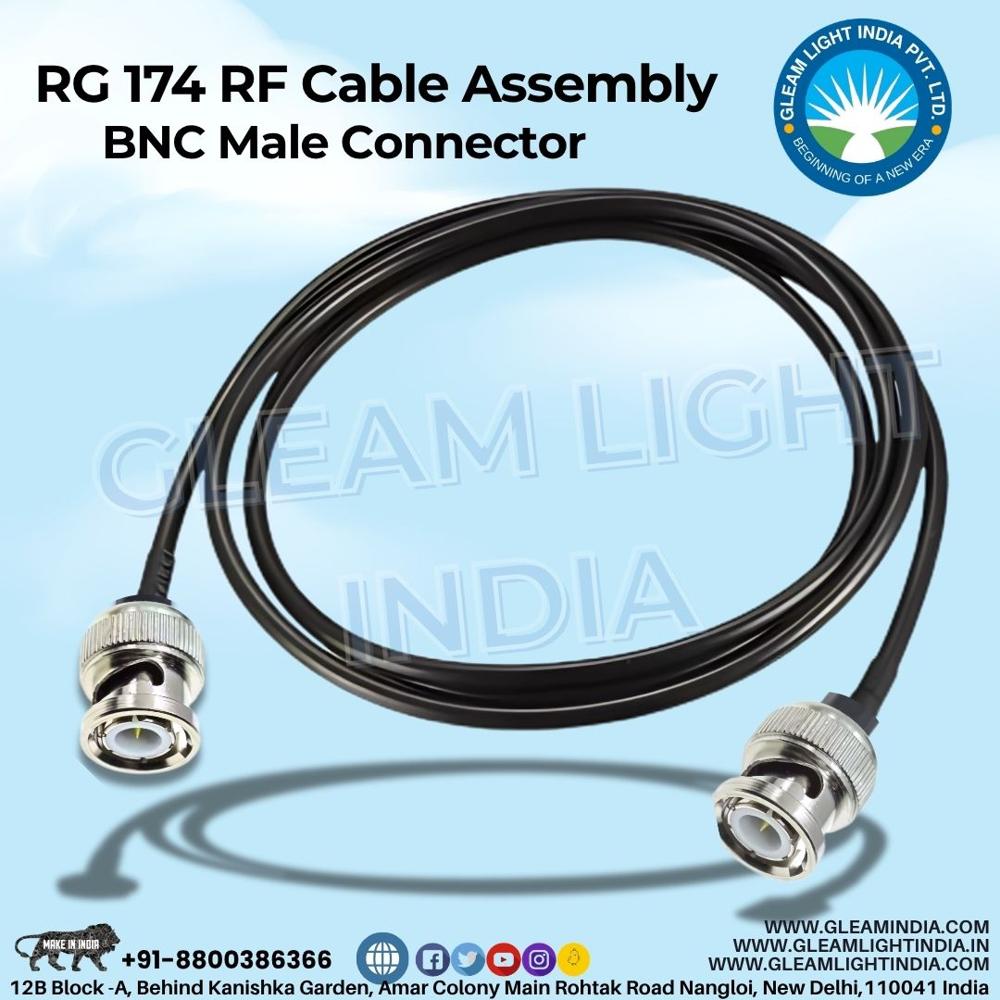 Cable Assembly RG174 in BNC M to BNC M