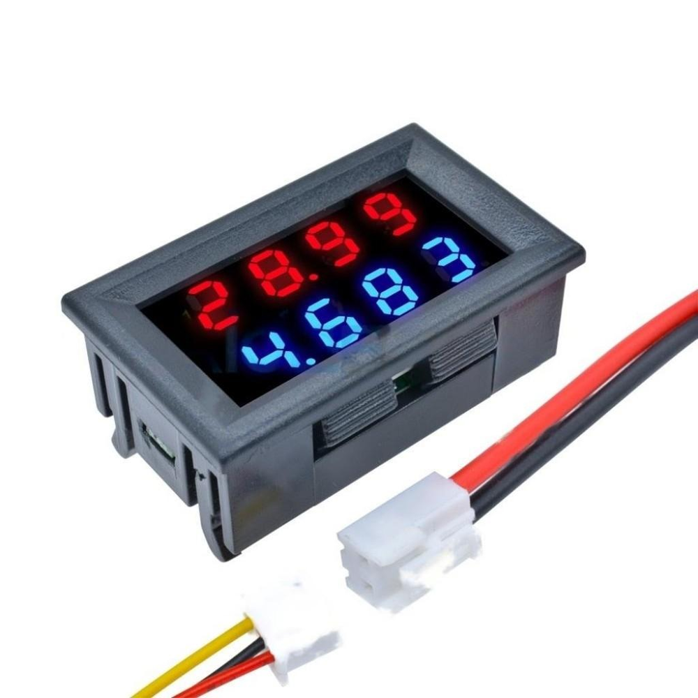 100V 10A DC Digital Voltmeter Ammeter LED Display