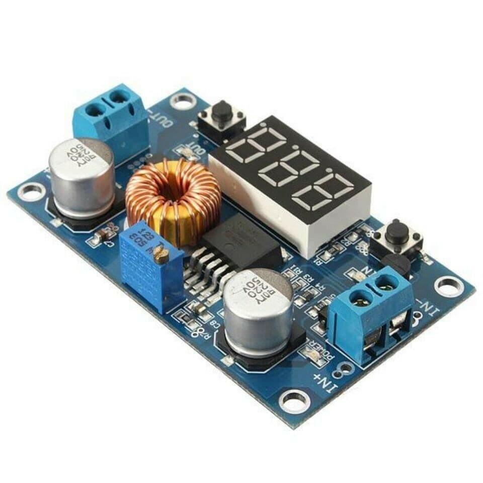 XL4015 5A DC-DC Step-Down Adjustable Power Supply Buck Module with Heatsink