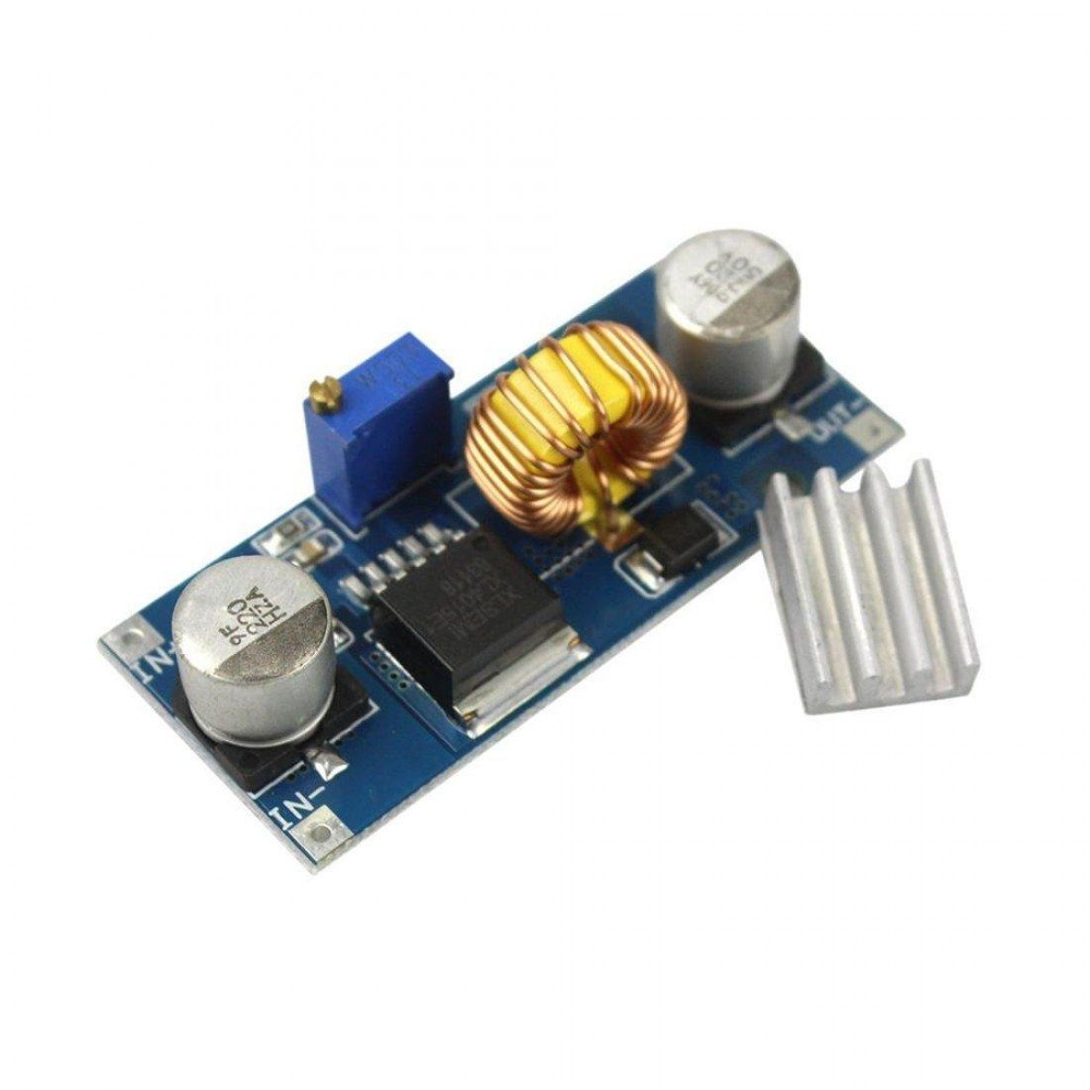 XL4015 5A DC-DC Step-Down Adjustable Power Supply Buck Module with Heatsink
