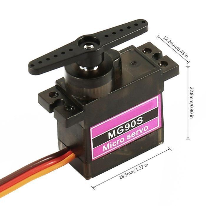 Mg90 Micro Servo Motor Rc Robot Helicopter Airplane Boat Controls