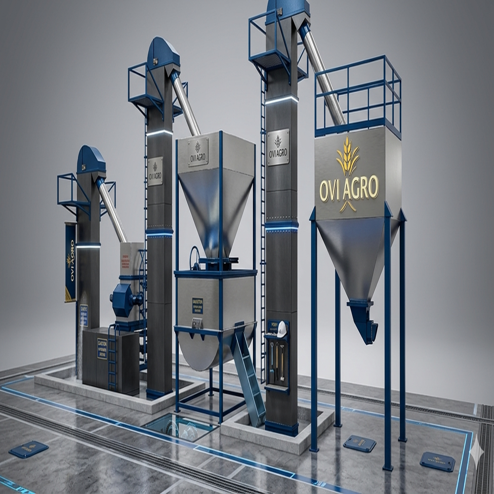 500 Kg Automatic Maize Flour Mill Plant