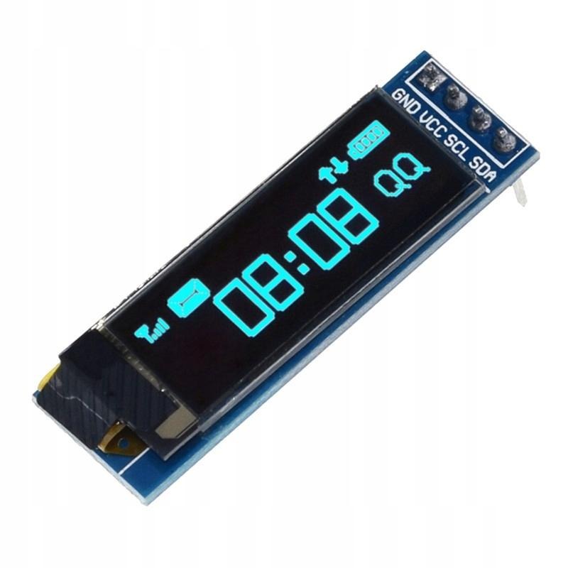 0.91 Inch 128x32 Iic I2c Blue OLED LCD Display Ssd1306 Driver DC 3.3v 5v Module