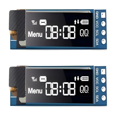 0.91 Inch 128x32 Iic I2c Blue OLED LCD Display Ssd1306 Driver DC 3.3v 5v Module