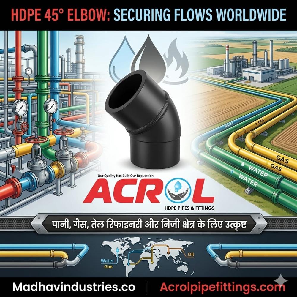 HDPE Electrofusion 45 Degree Elbow