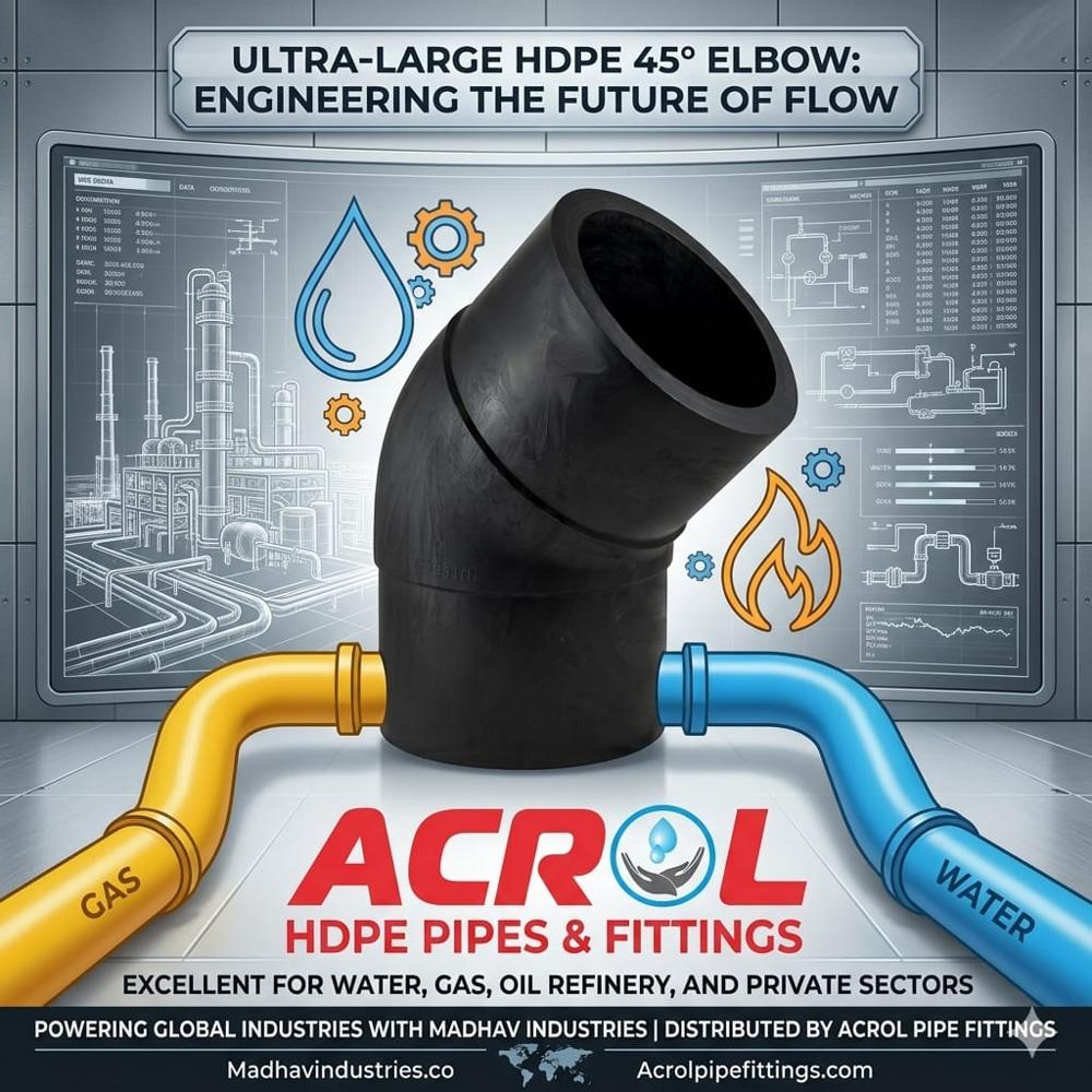 HDPE Electrofusion 45 Degree Elbow