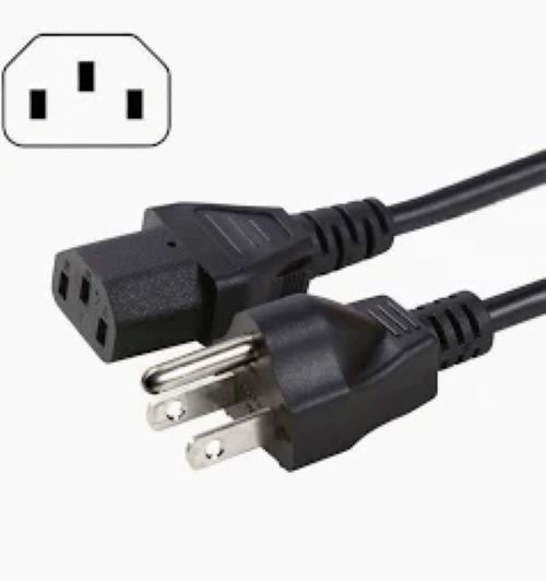 3-Pin Indian 6A USA Type Power Cord