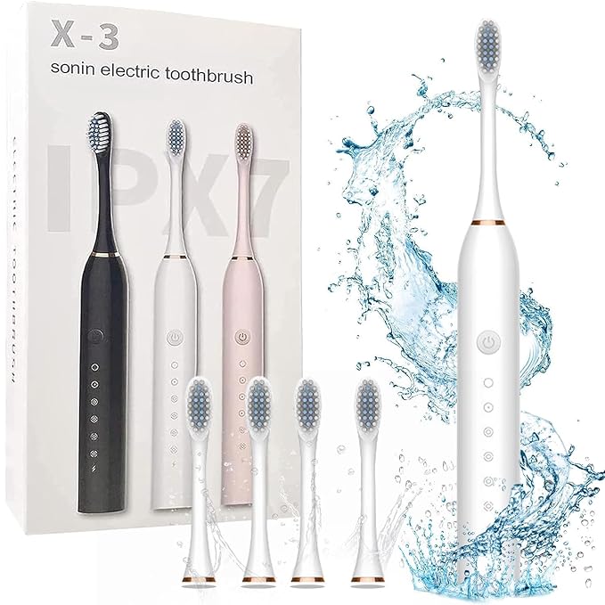 X-3 Sonic Electric Toothbrush Ipx7 - Bristle Color: Multi Color
