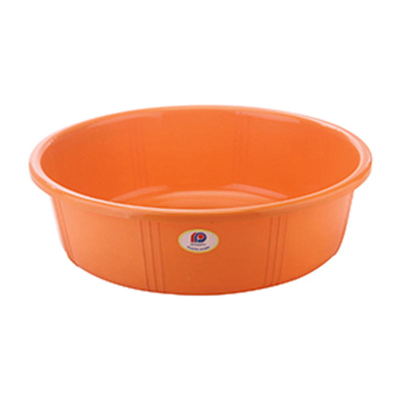 5 Ltrs Plastic Basin 12" - Color: Orange