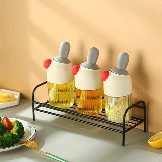 Home Glass Spice Jars Dipper