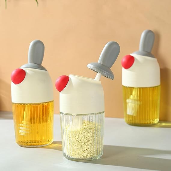 Home Glass Spice Jars Dipper