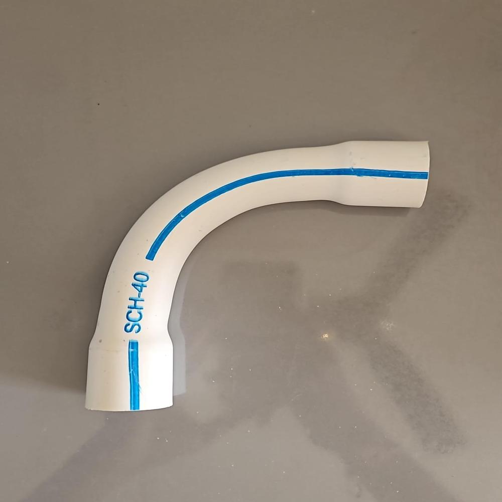 Upvc Long Bend - 90 Degree Buttweld With 90 D Bend Radius, Round Shape, White Color, 1/2 To 2 Inch Size, Warranty Included