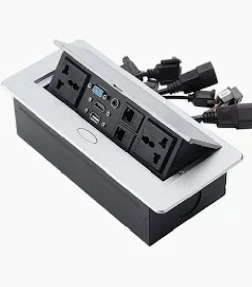 Pop Up Box for Connecting Cables In Conference Table