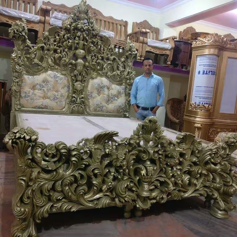 King size wooden Palang
