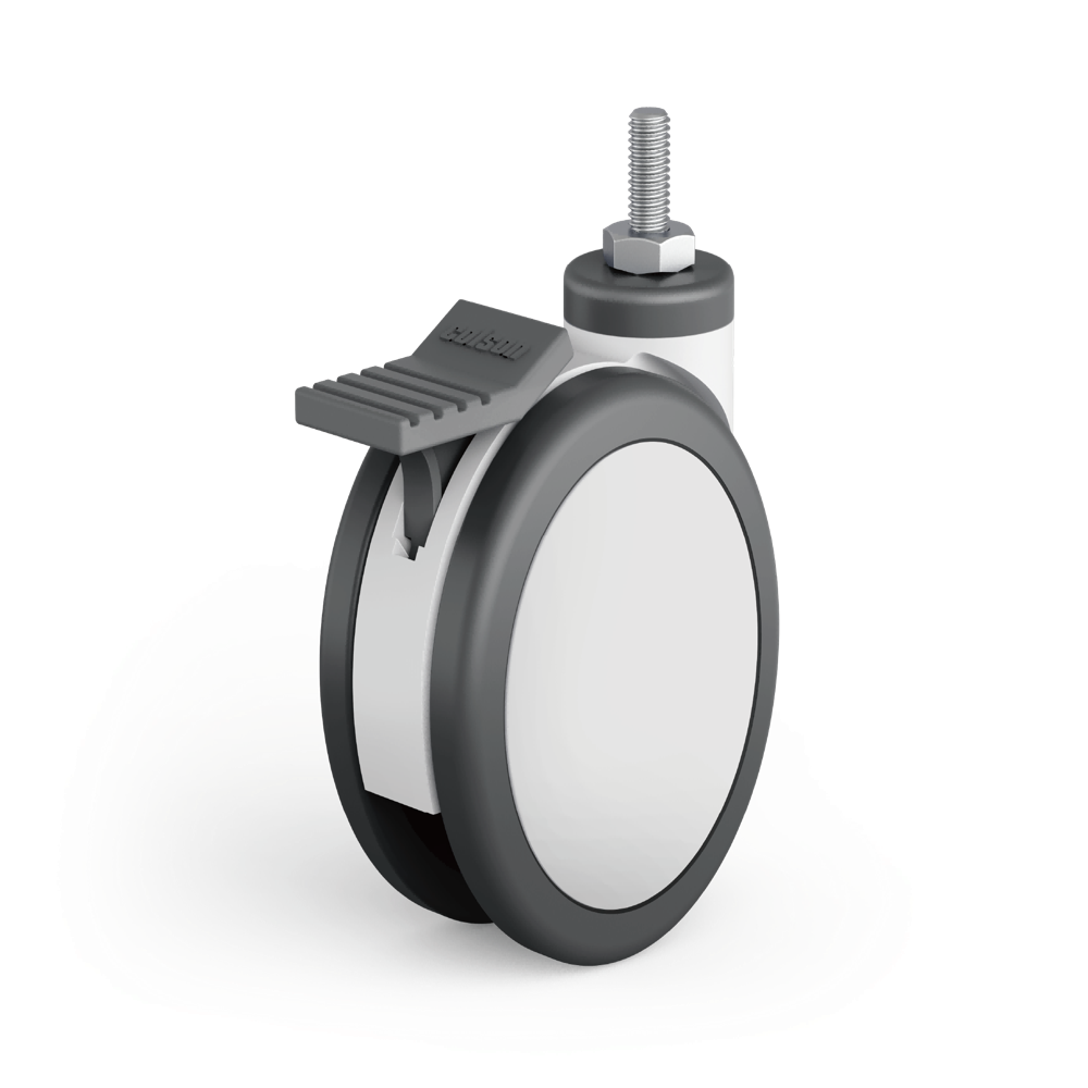 Twin Wheels Medical Castor