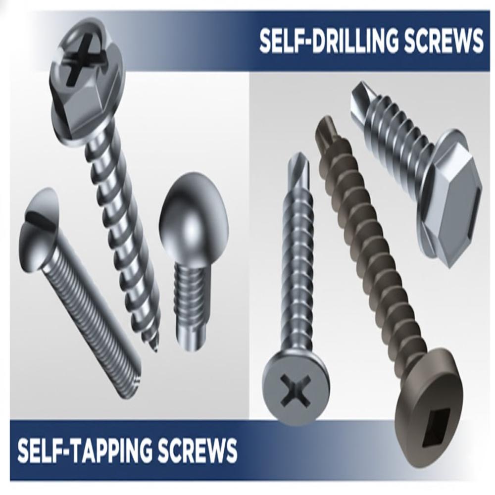 Self Drilling Screw Coated - Color: Silver/grey