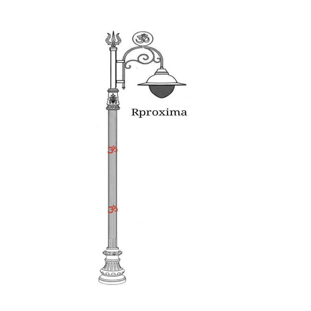7 meter decorative haritage pole 