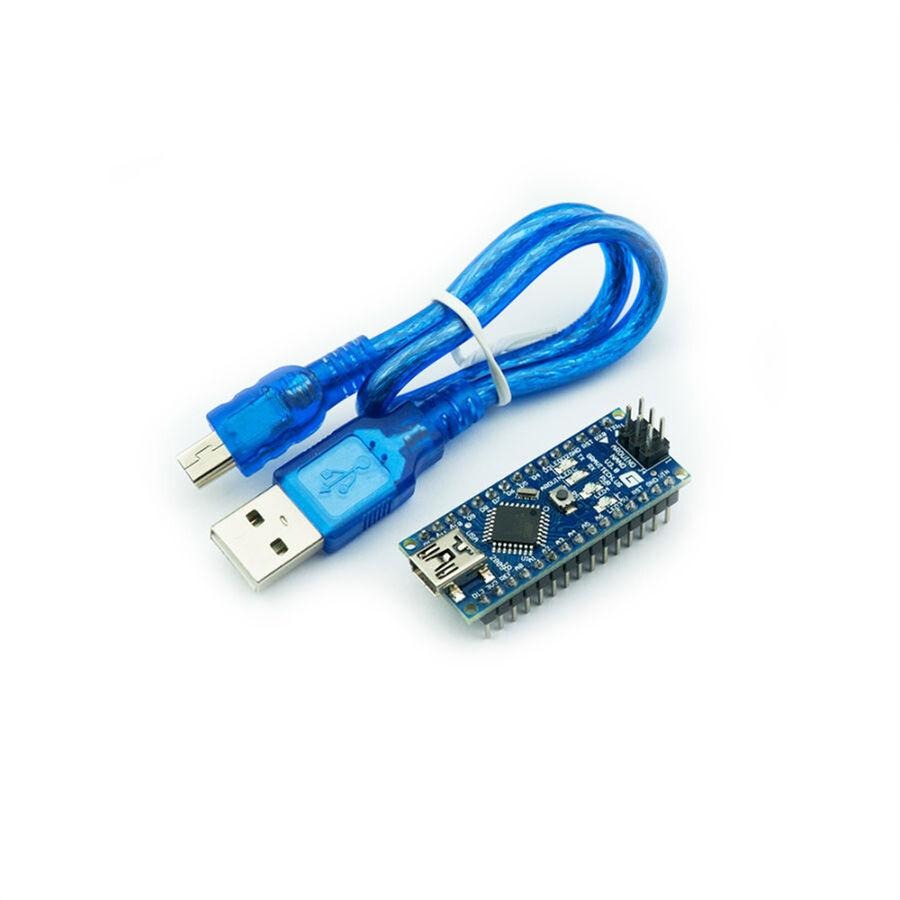 Nano Board R3 with CH340 Chip Microcontroller with Soldered Headper Pins with USB Cable